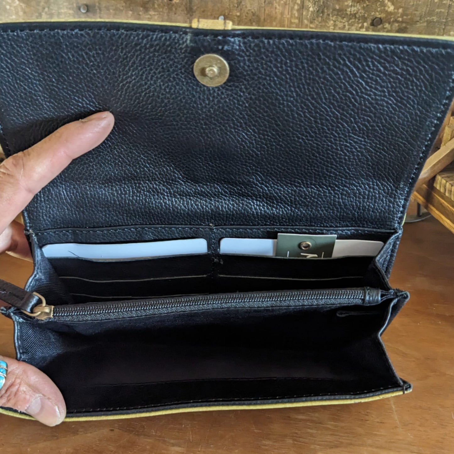 Circle The Wagons Leather Wallet