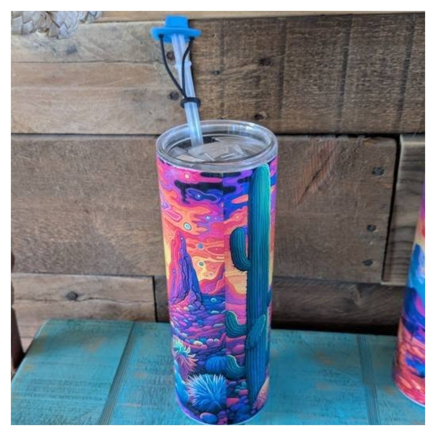 Neon Desert Tumbler Collection W/Straw Topper