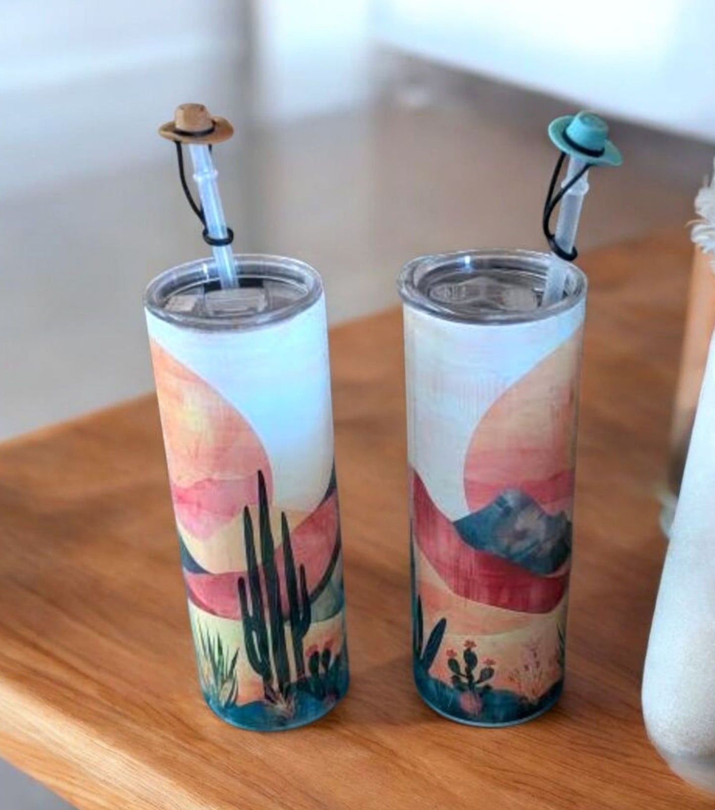 Arizona Desert Tumbler W/Straw Topper