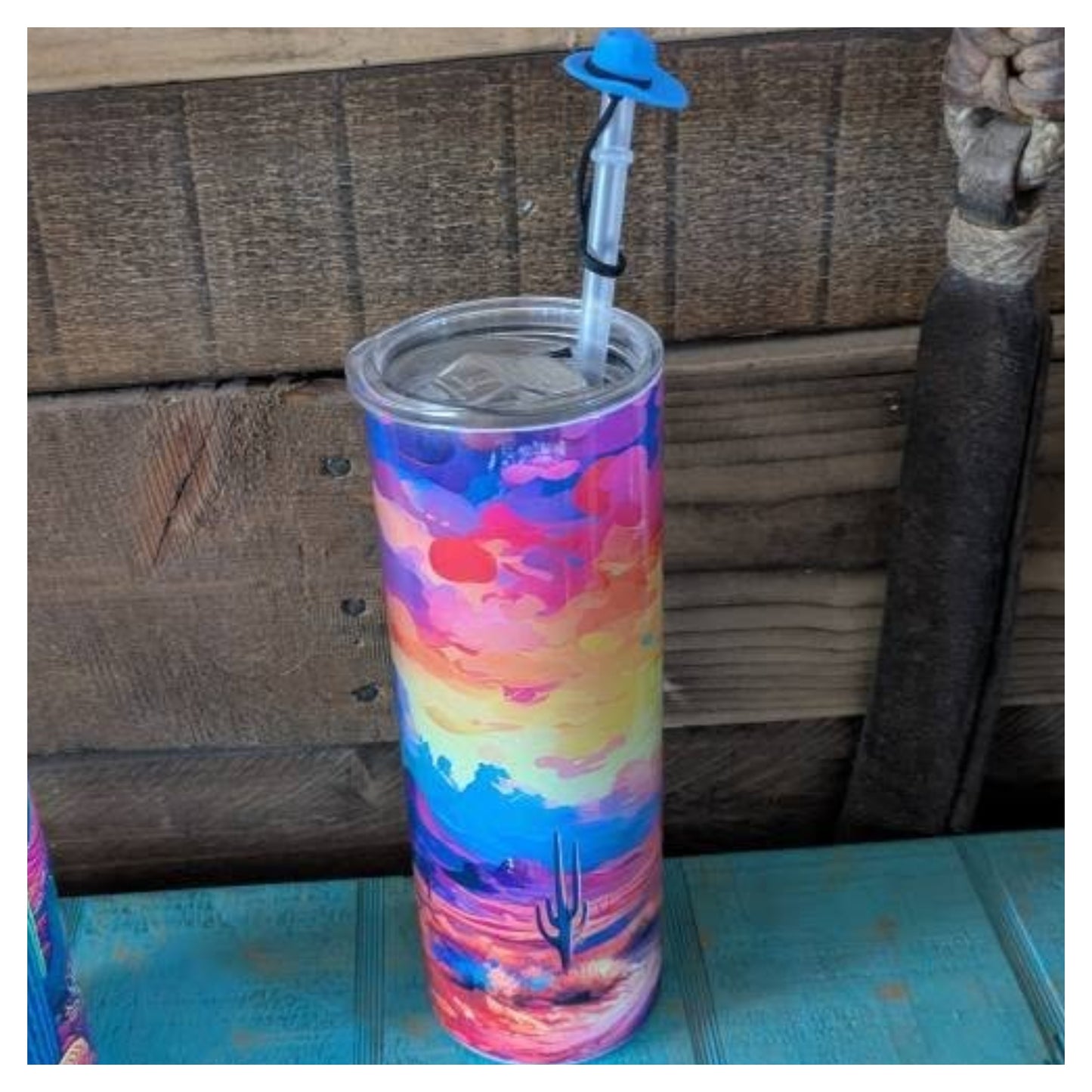 Neon Desert Tumbler Collection W/Straw Topper