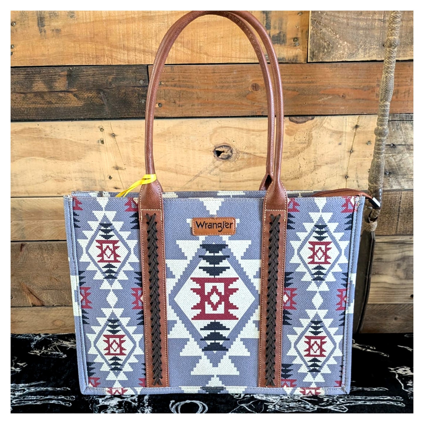 Wrangler Aztec Canvas Tote