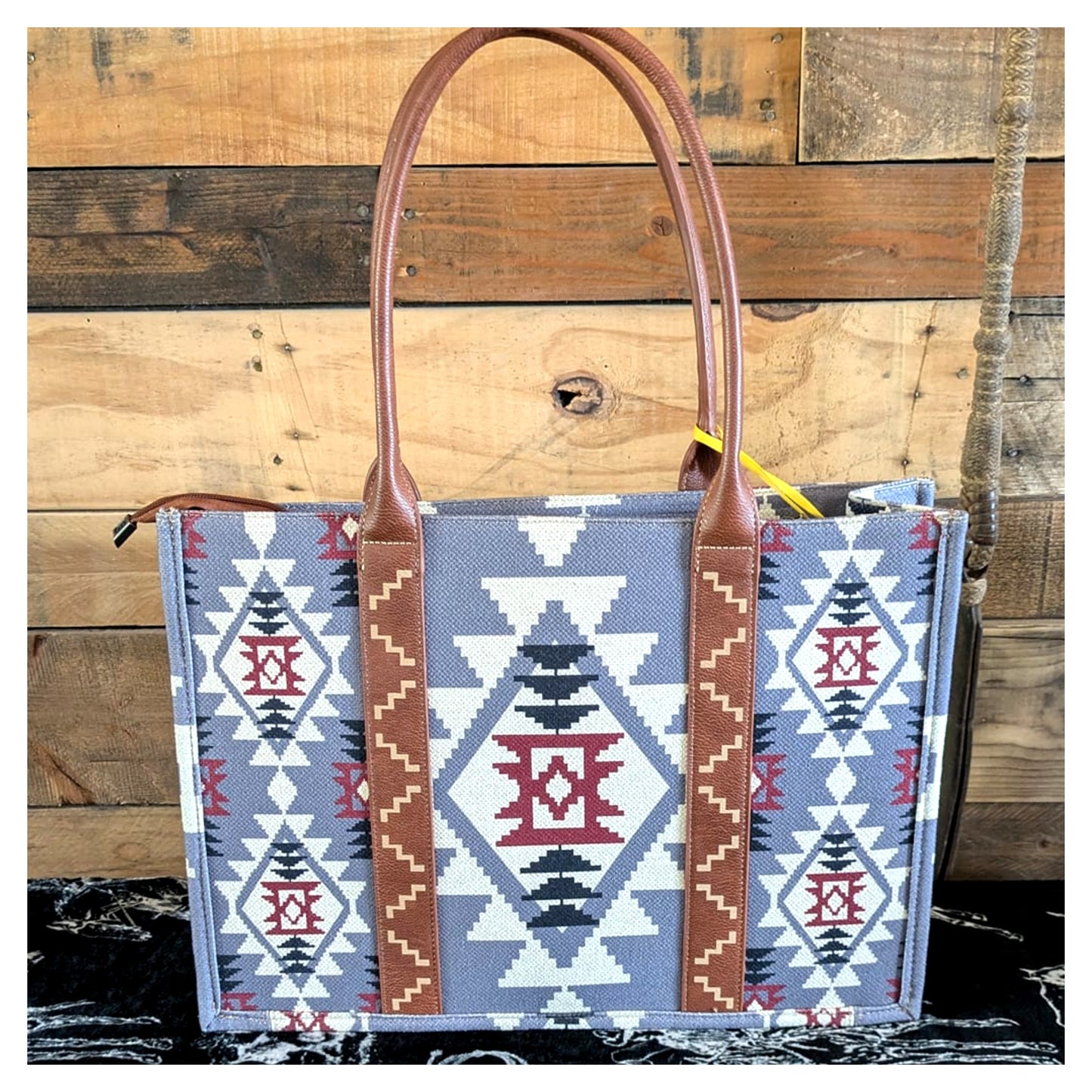 Wrangler Aztec Canvas Tote