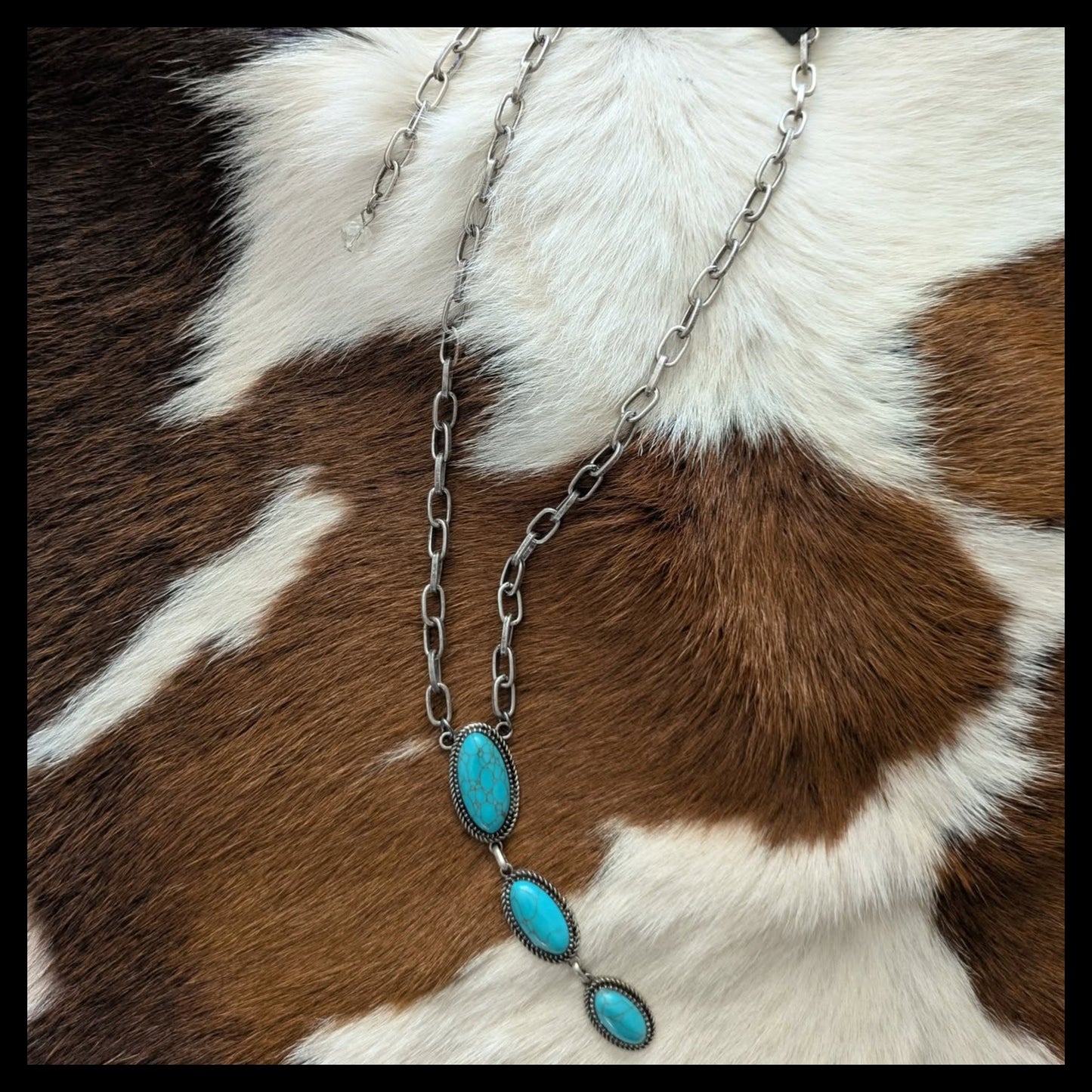 Turquoise Skipping Stones Necklace