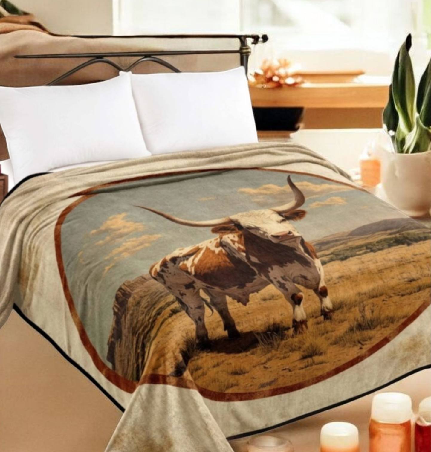 Texas Longhorn Blanket