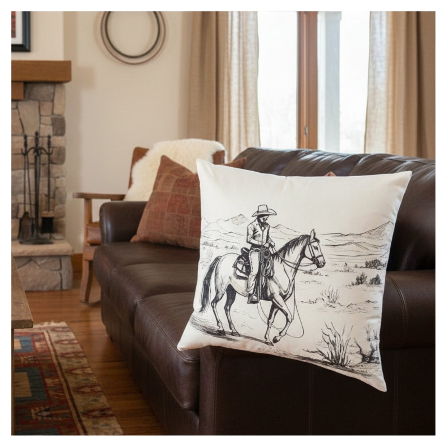 Wyatt Earp Wild West Pillow