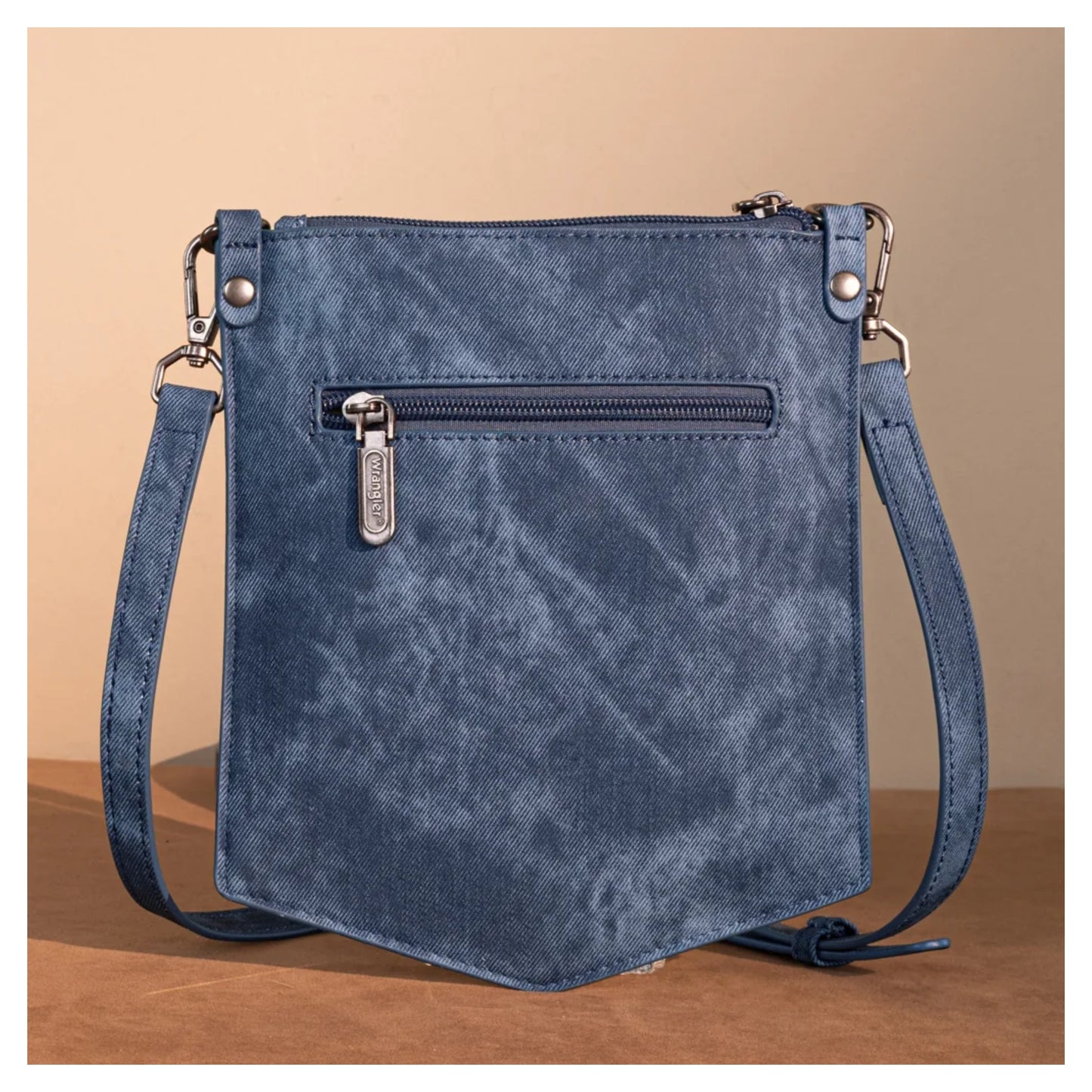 Wrangler "W" Stitch Water Repellent Denim Pocket Crossbody