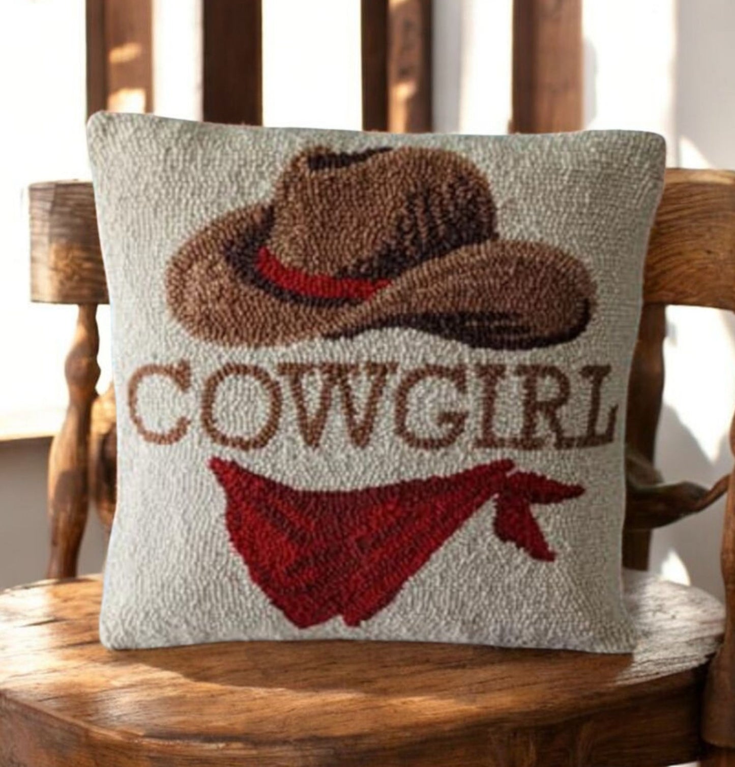 Cowgirl Hook Latch Pillow