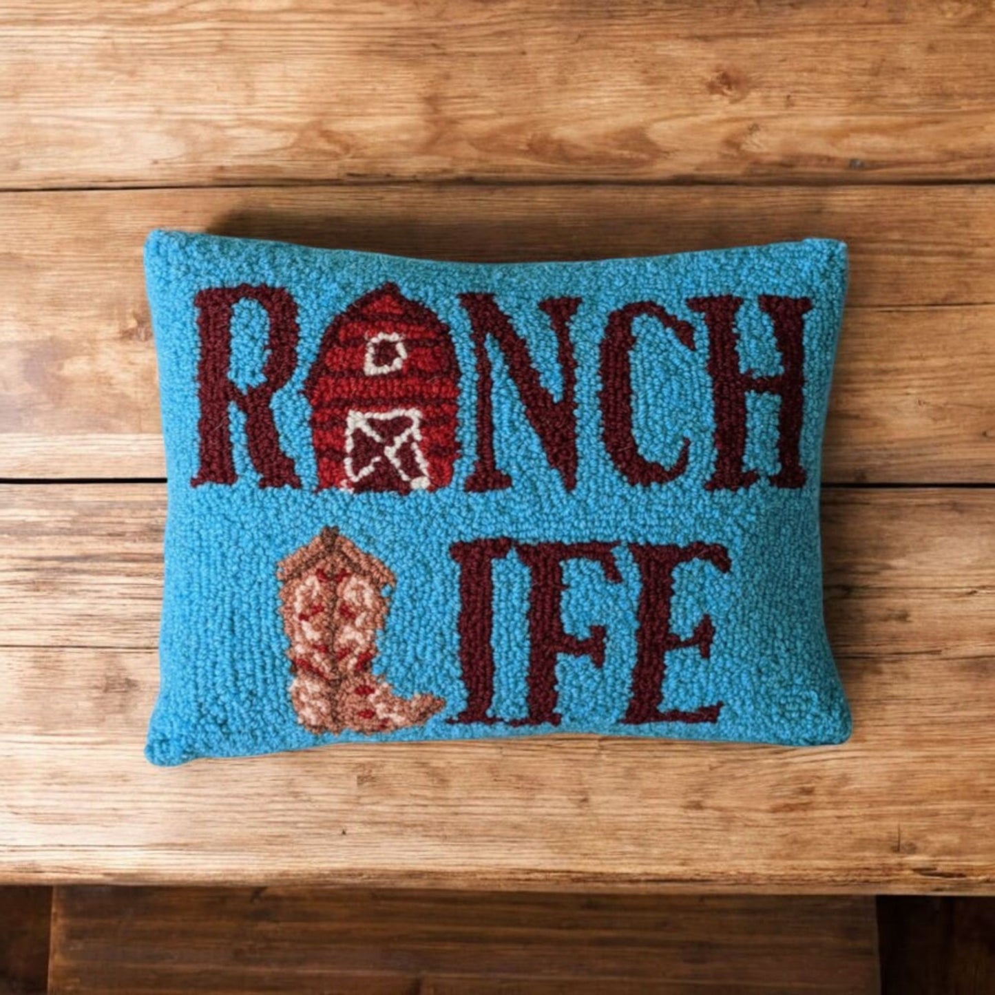 Ranch Life Hook Latch Pillow