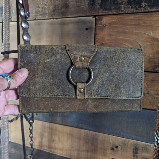 Circle The Wagons Leather Wallet