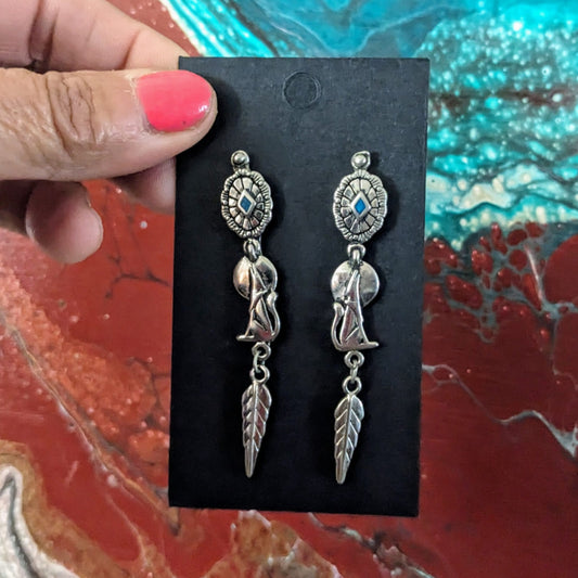 Coyote Ugly Turquoise Earrings