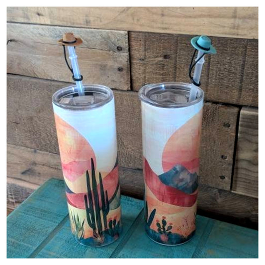 Arizona Desert Tumbler W/Straw Topper