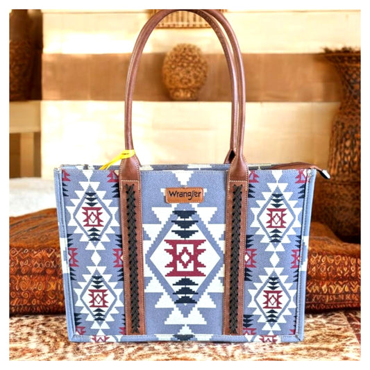 Wrangler Aztec Canvas Tote