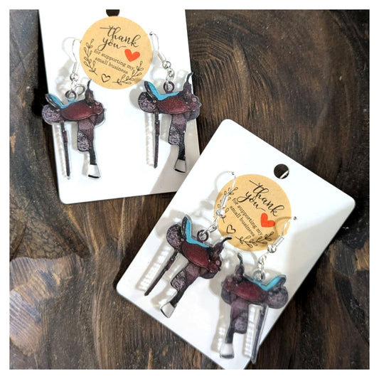 Barrel Saddle Earrings