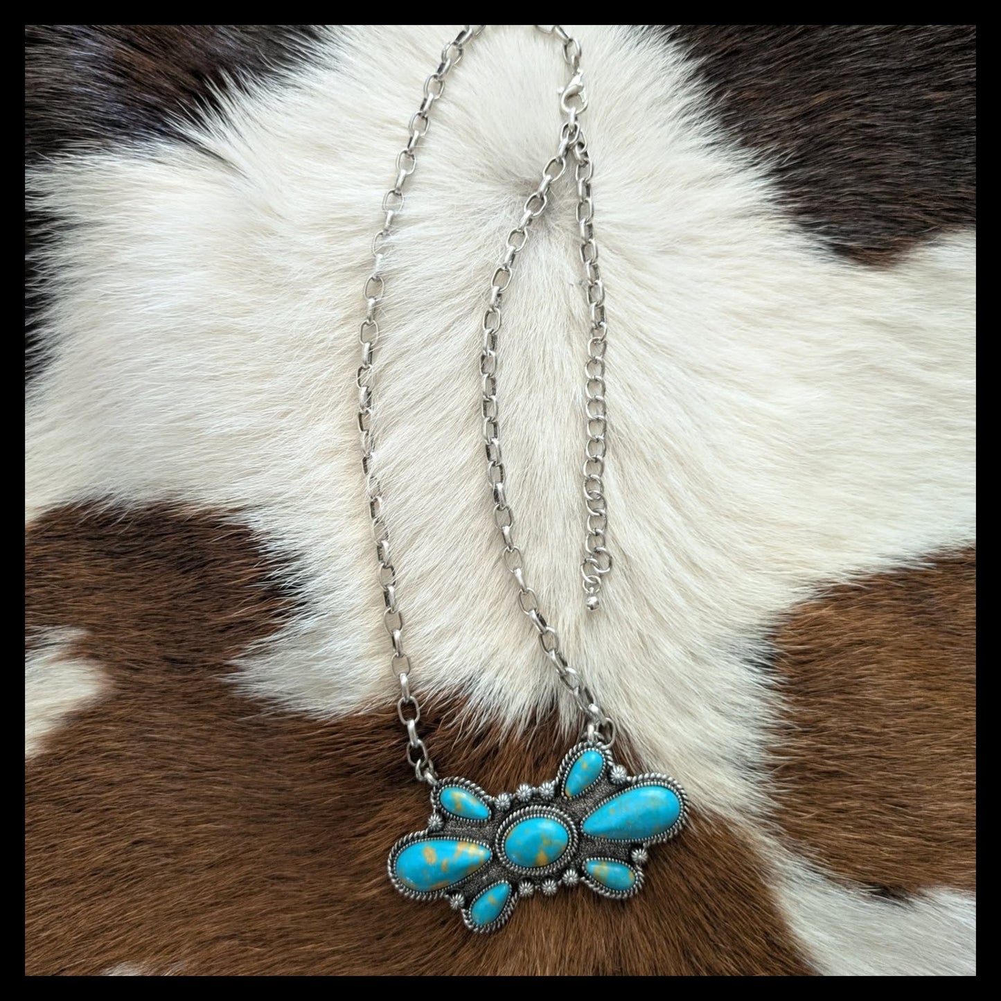 Bullseye Turquoise Necklace
