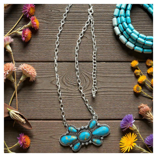 Bullseye Turquoise Necklace