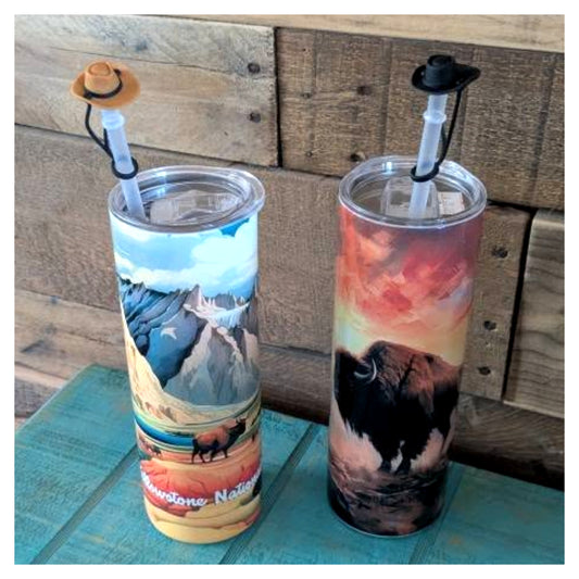 Yellowstone Tumbler Collection W/Straw Topper