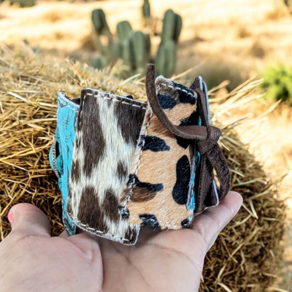 Cowgirl Buckaroo Leather Cuff Bracelet