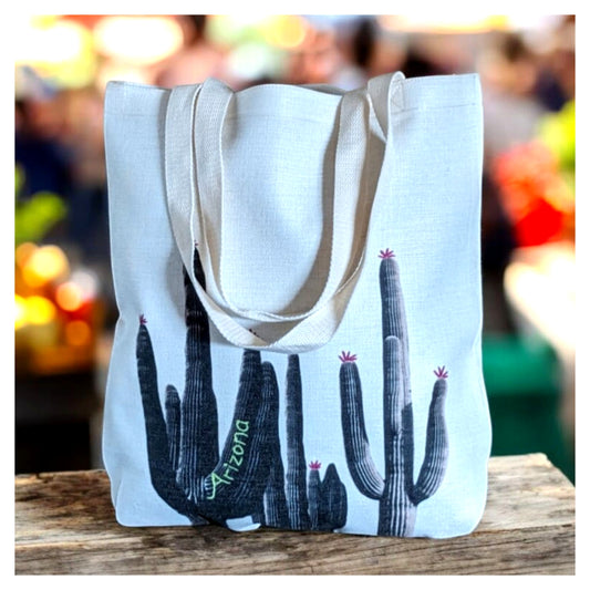Saguaro Canvas Tote Bag