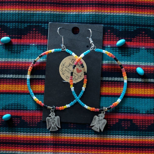 Thunderbird Hoop Earrings