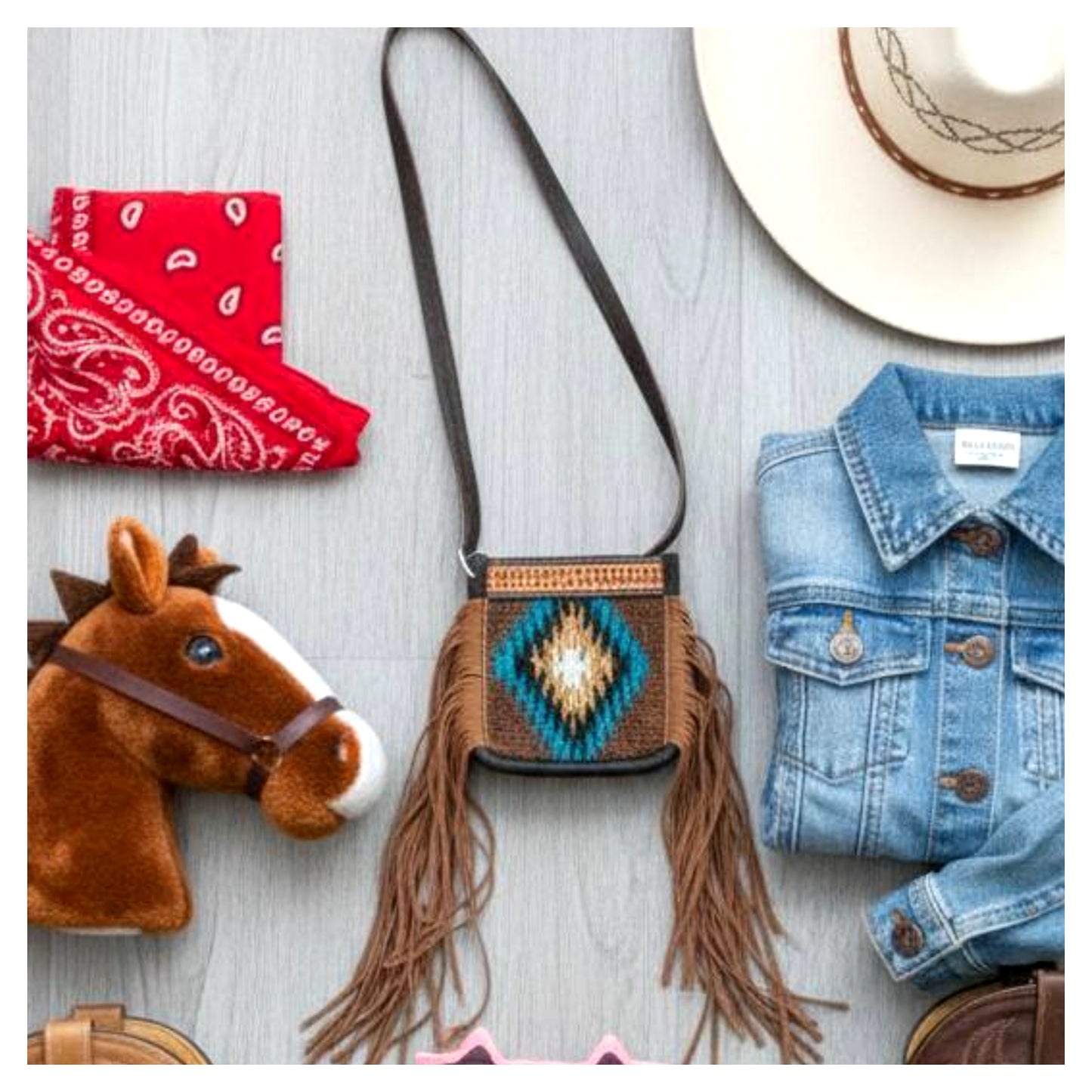 Ponderosa Little Cowgirl Fringe Purse