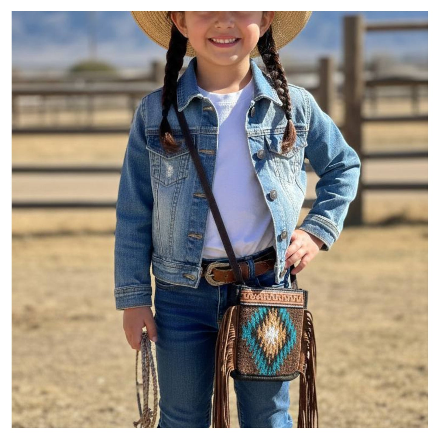 Ponderosa Little Cowgirl Fringe Purse