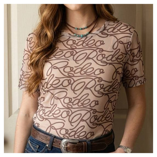 Rodeo Mesh SS Top