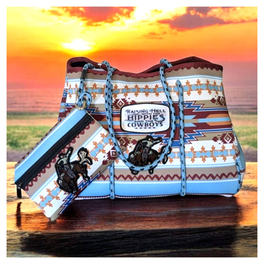 Raising Hell With The Hippies & Cowboys Tote Bag Set