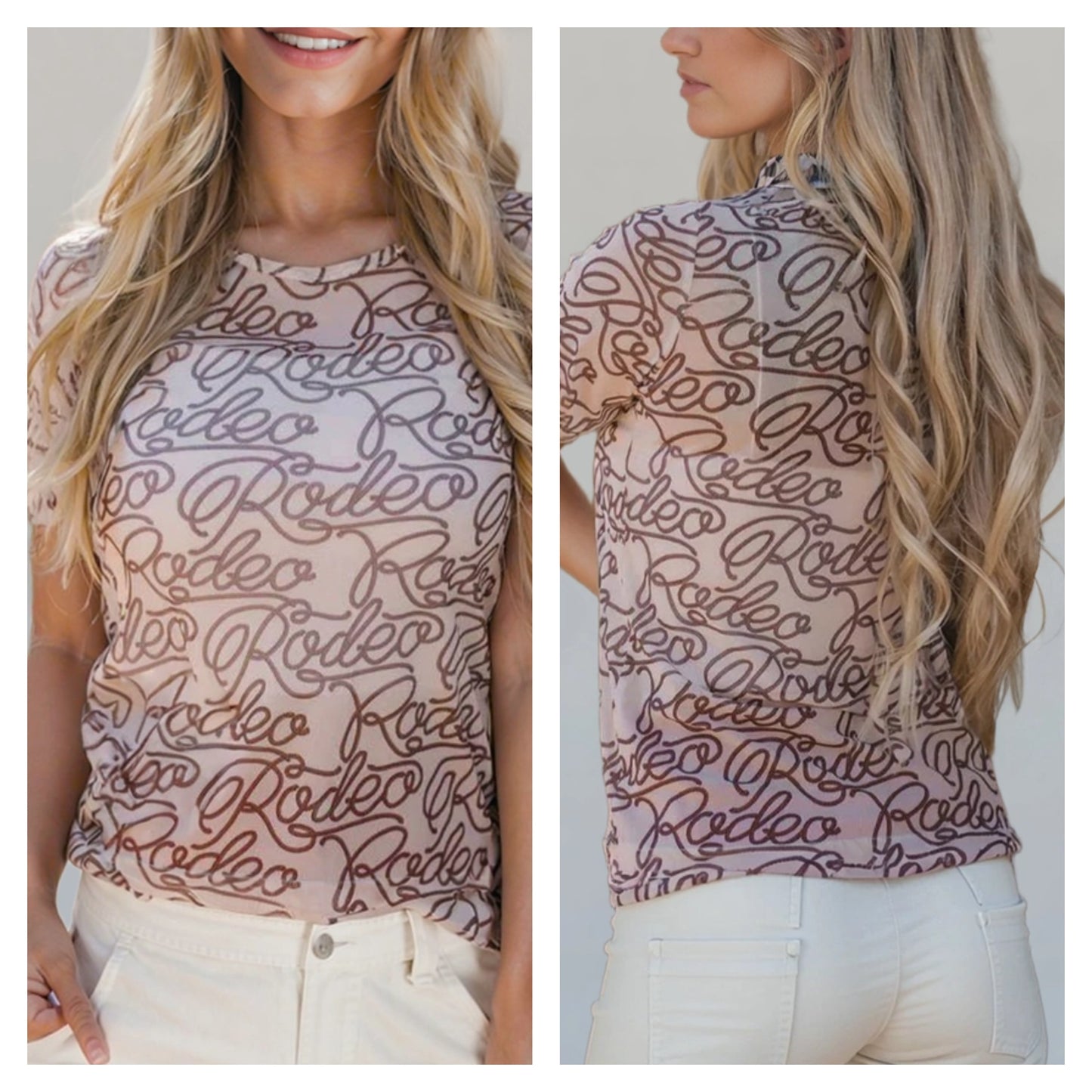 Rodeo Mesh SS Top
