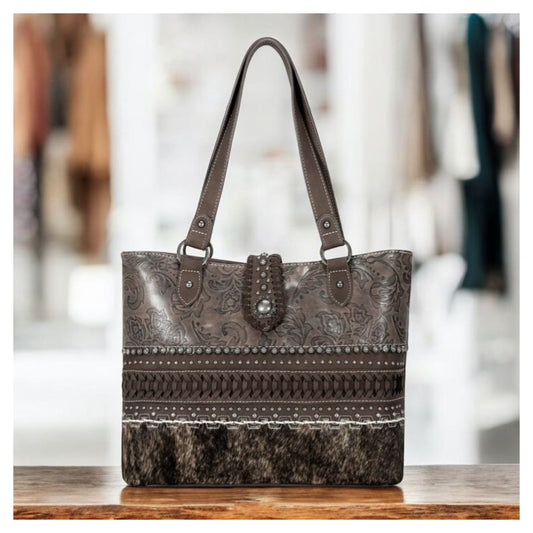 Trinity Ranch Hair On Cowhide Concealed Carry Tote