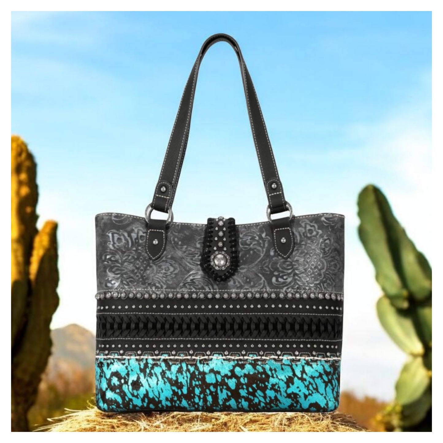 Trinity Ranch Hair On Cowhide Concealed Carry Tote