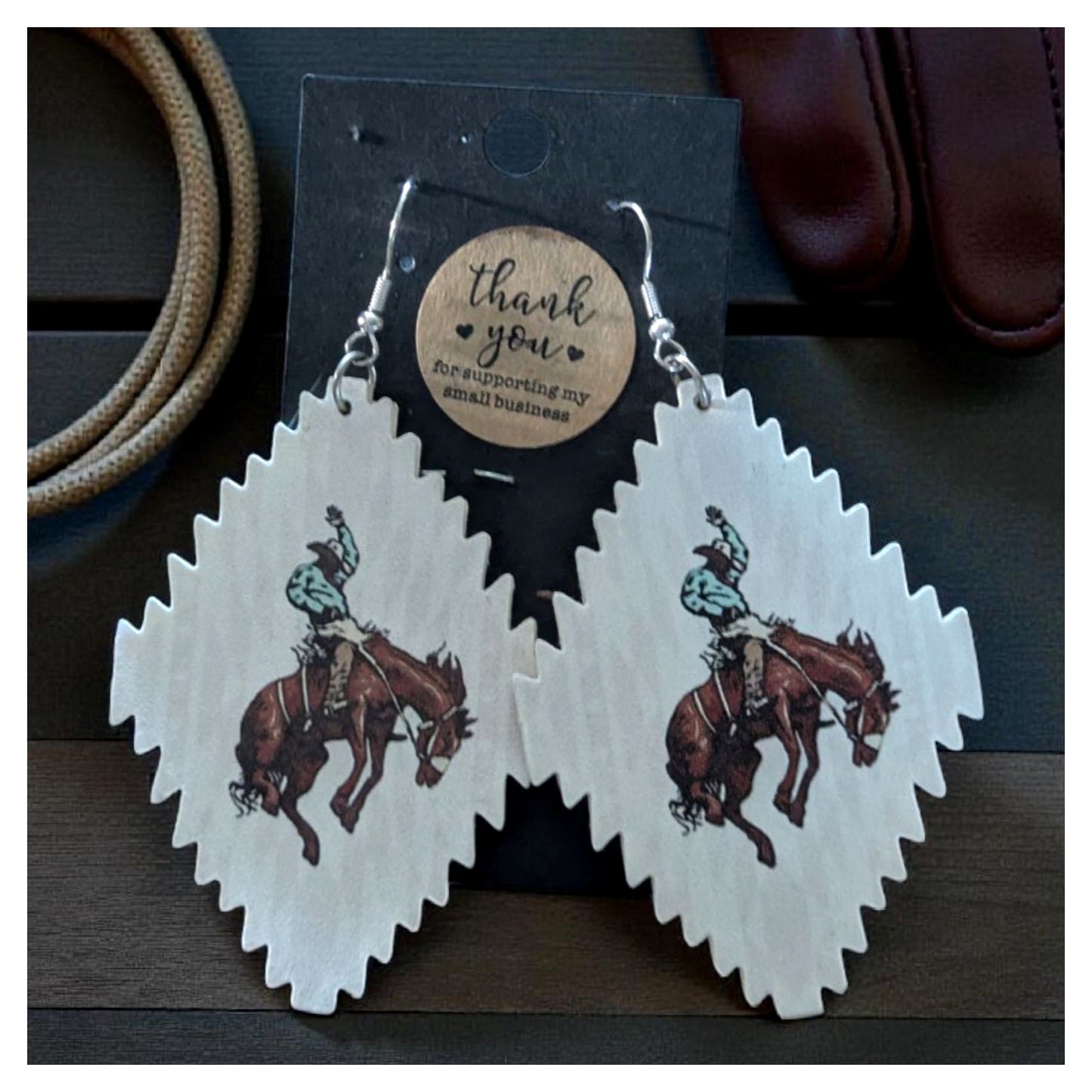 Double Down Bronc Earrings