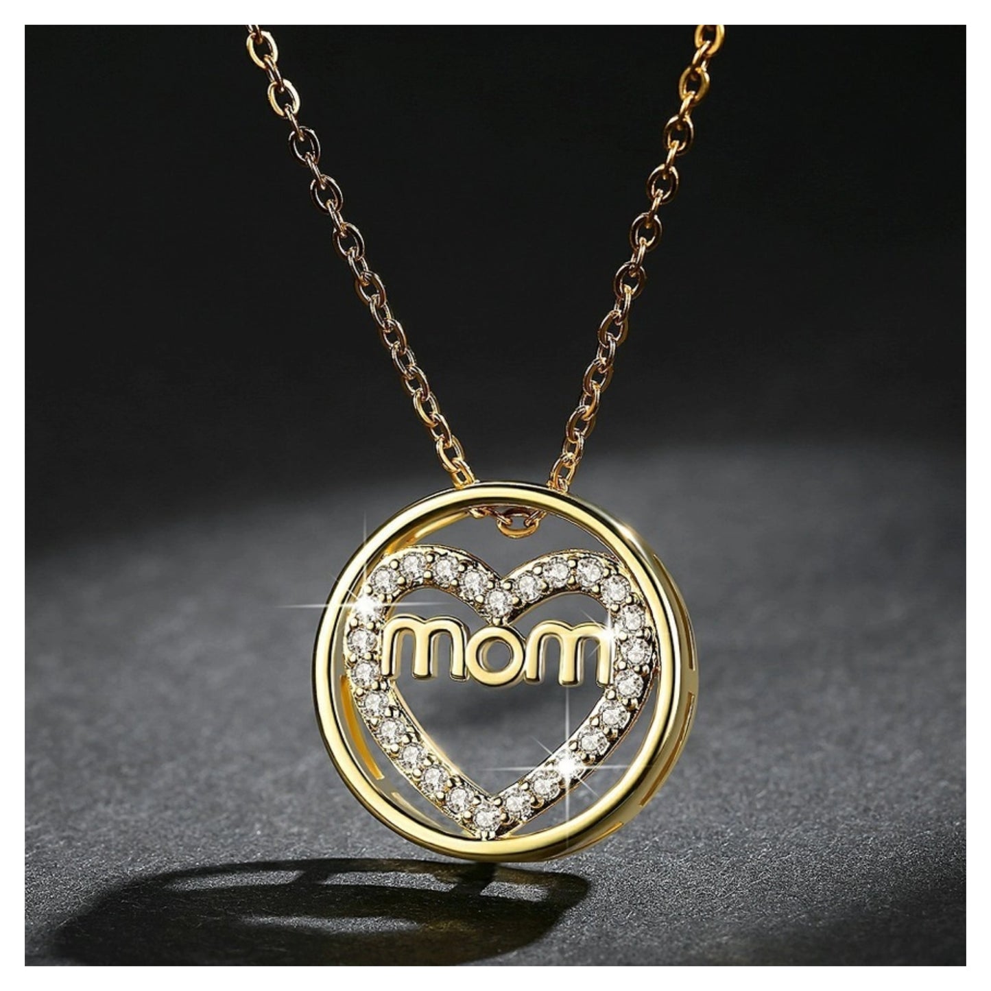 Mom Heart Necklace