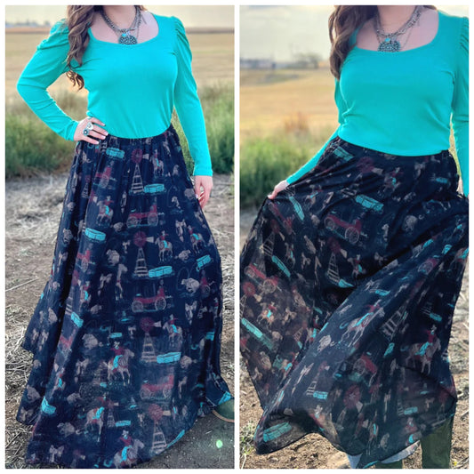 God's Country Maxi Skirt