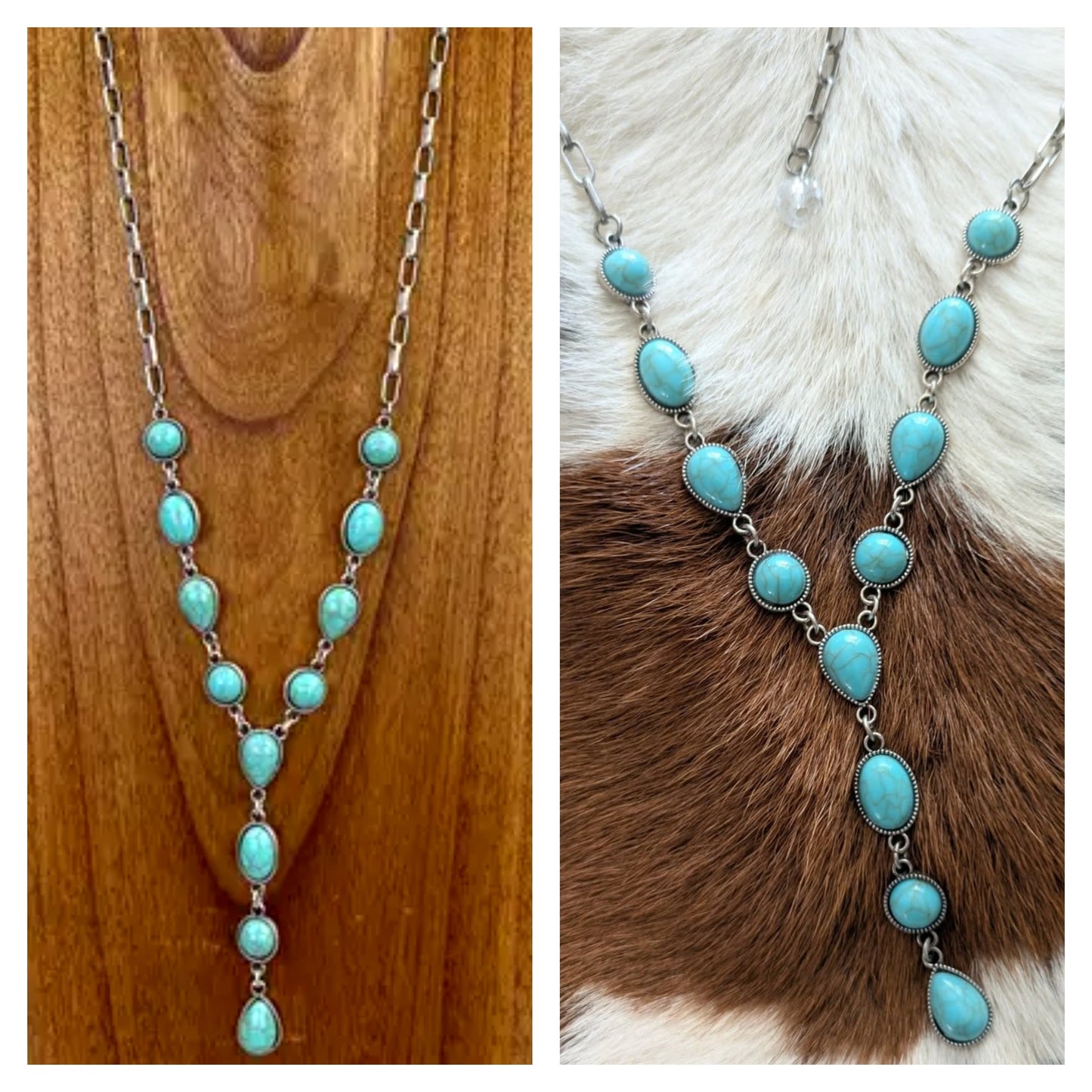 Turquoise Y Necklace