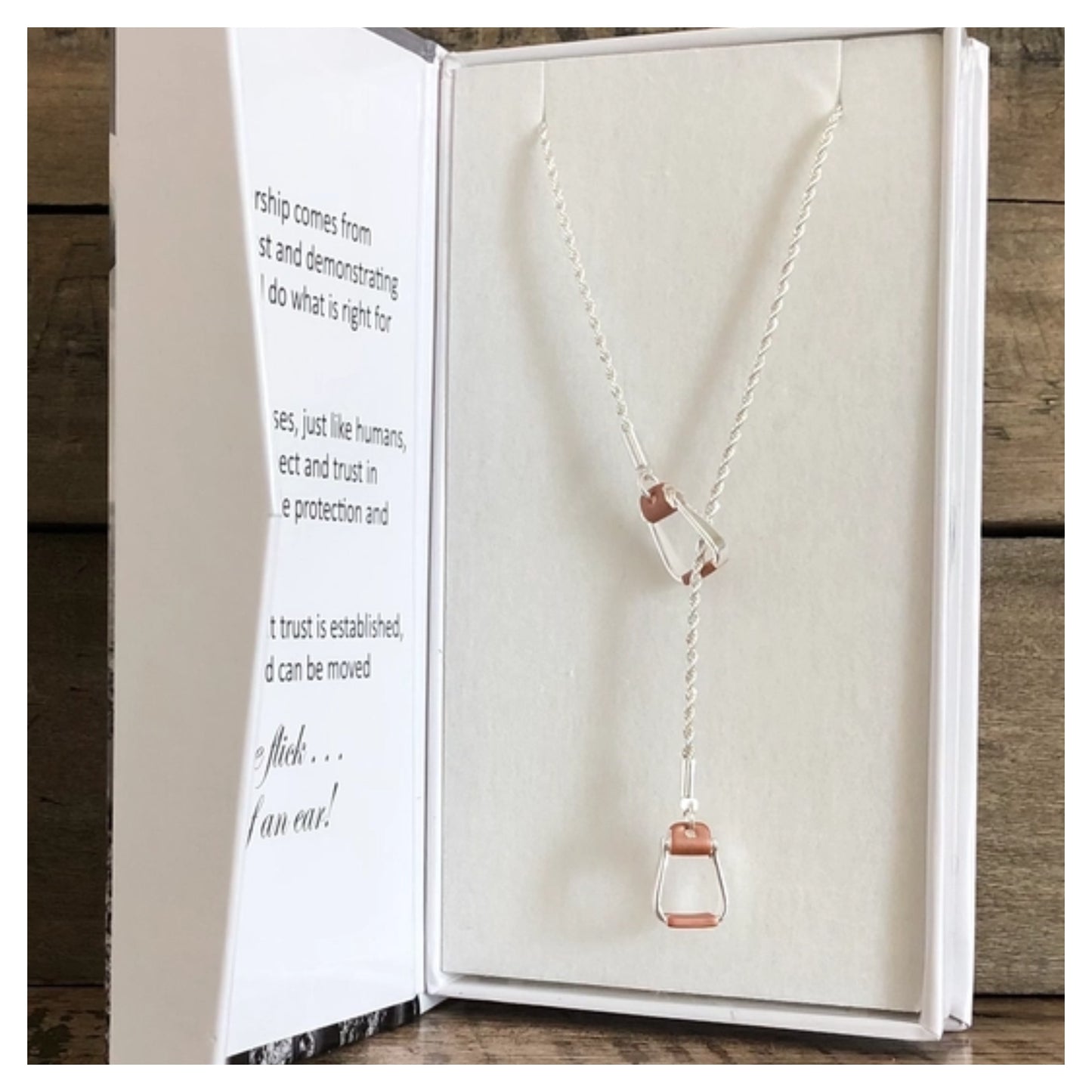 Saddle Stirrup Y Necklace