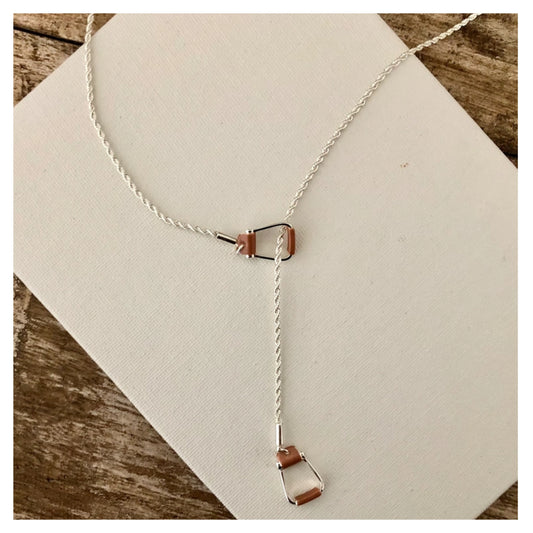 Saddle Stirrup Y Necklace