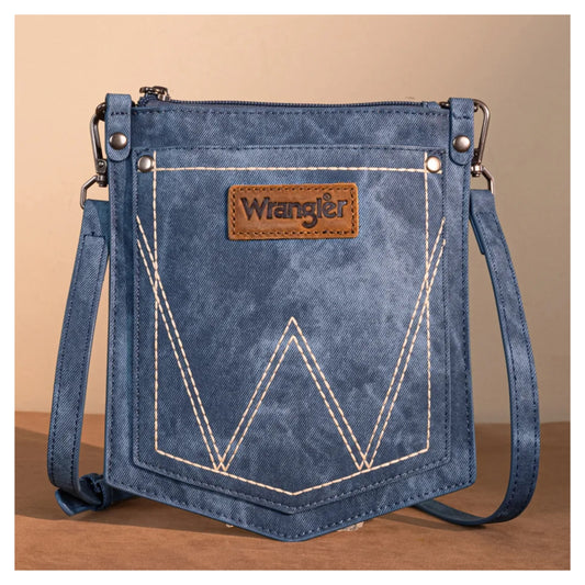 Wrangler "W" Stitch Water Repellent Denim Pocket Crossbody