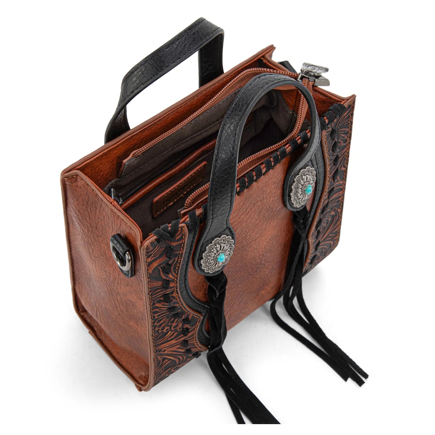 Trinity Ranch Concho Mini Tote/Crossbody