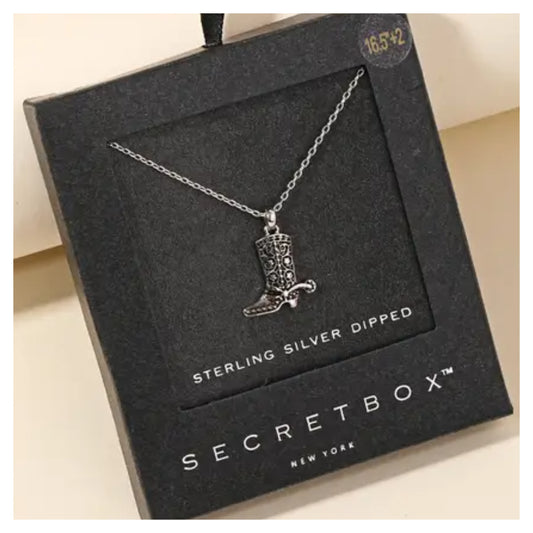 Cowboy Boot Necklace
