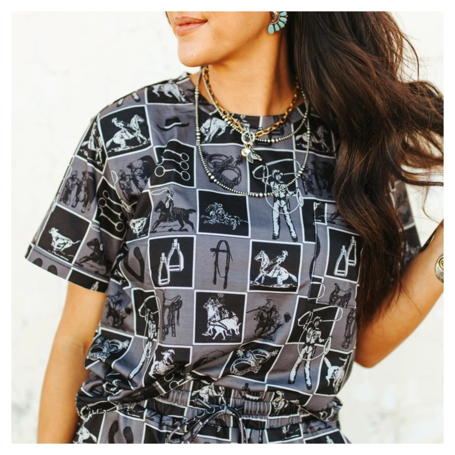 Check It Cowpoke Top